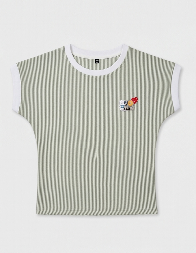 Girls' Striped Cotton T-Shirt
