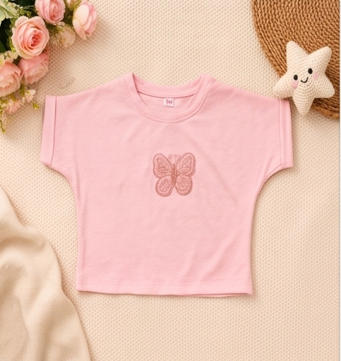 Girls' Pastel Pink T-Shirt