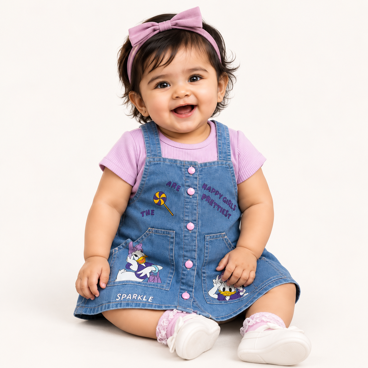 Denim Daisy Sparkle Dress