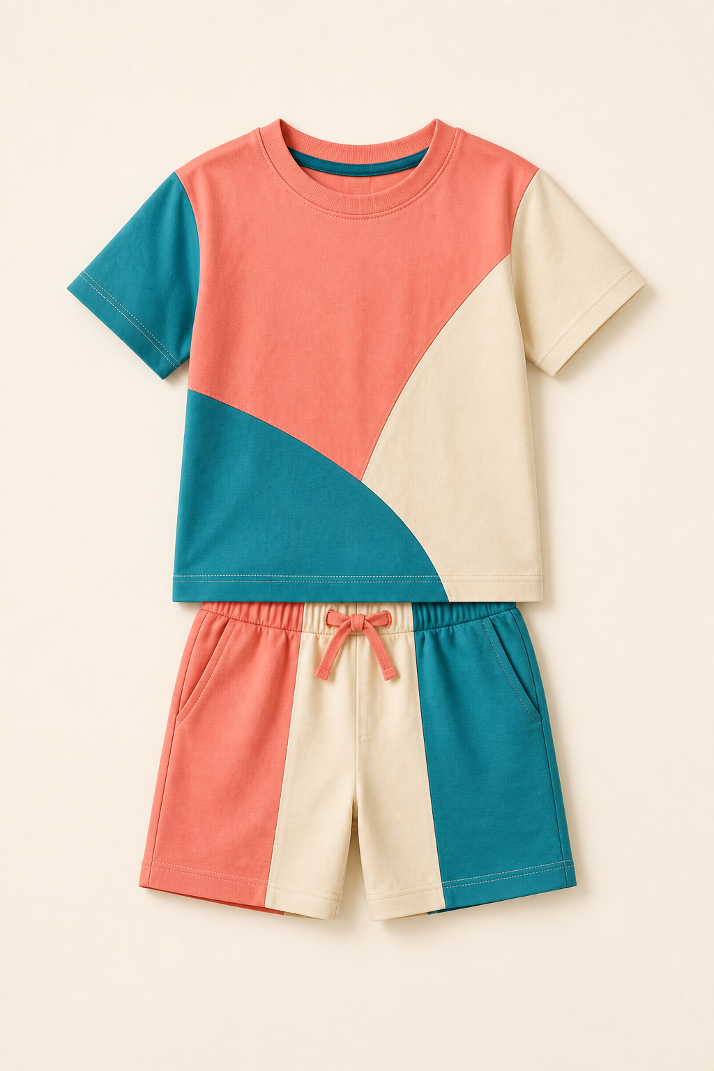 Kids Colorblock Co-ord Set