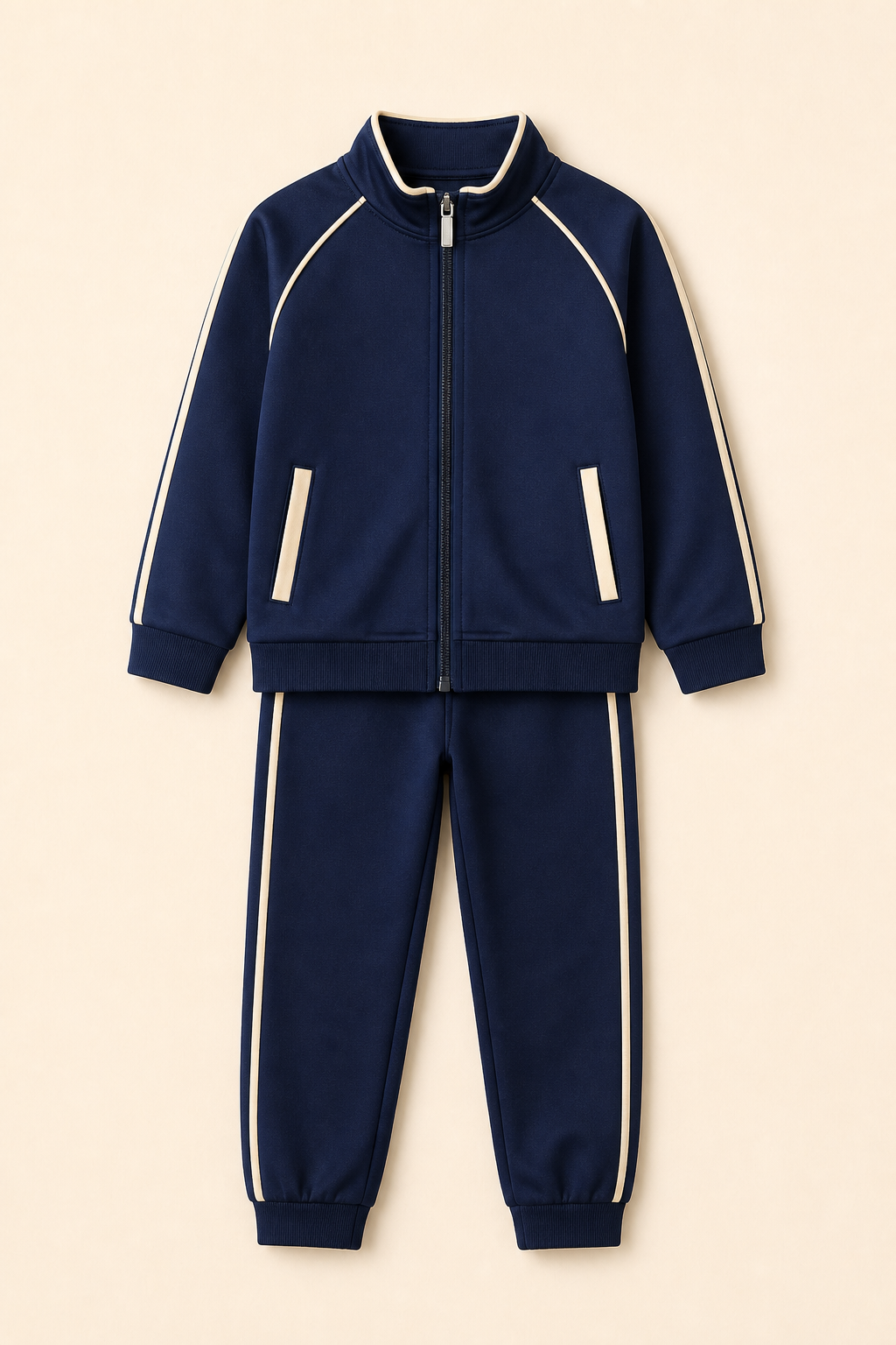 Kids Navy Zip Track Set