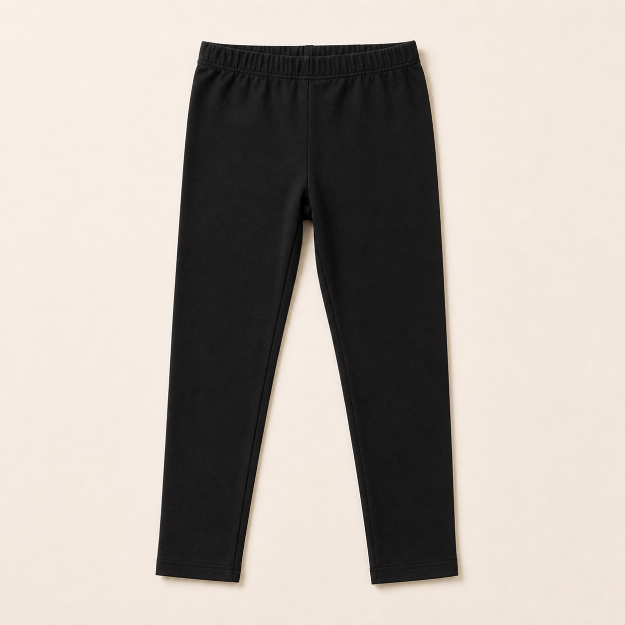 Kids Black Cotton Leggings
