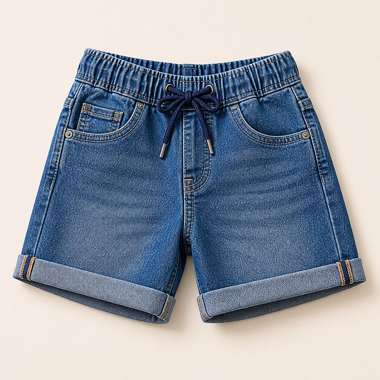 Kids Denim Pull-On Shorts