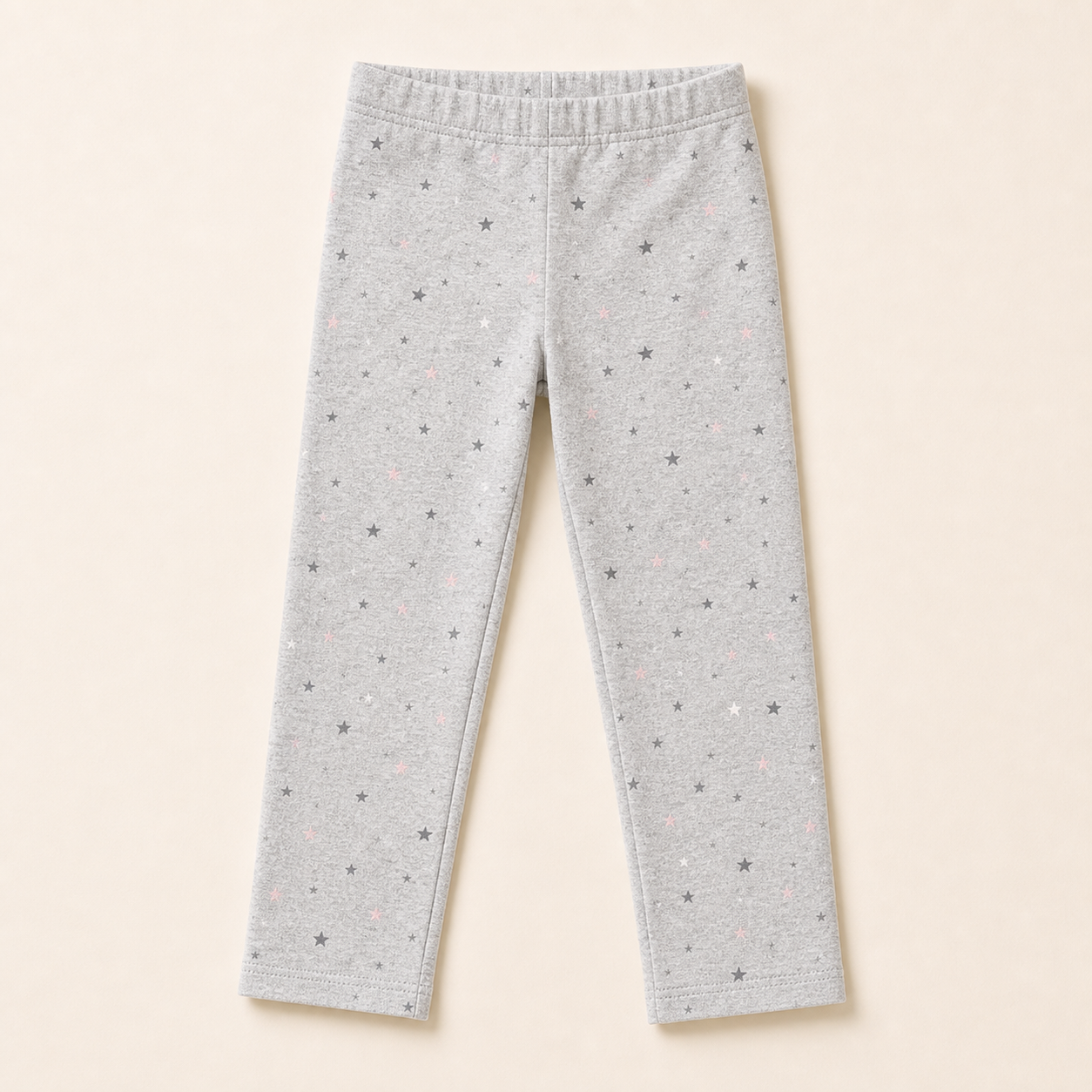 Kids Grey Star Print Leggings