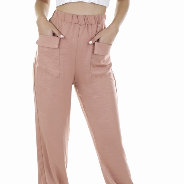 High-Waist Wide-Leg Trousers