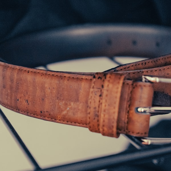 Genuine-Look Leather Belt